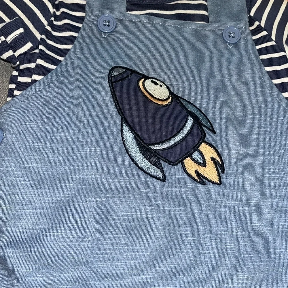 Pekkle NWTS Baby 4-piece Overall Set size 3 months